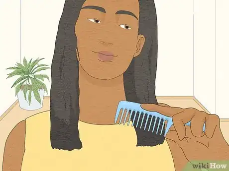 Image titled Curl Black Hair with a Curling Iron Step 2