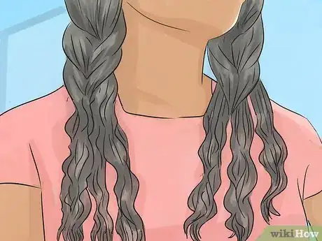 Image titled Crimp Your Hair Overnight Step 6