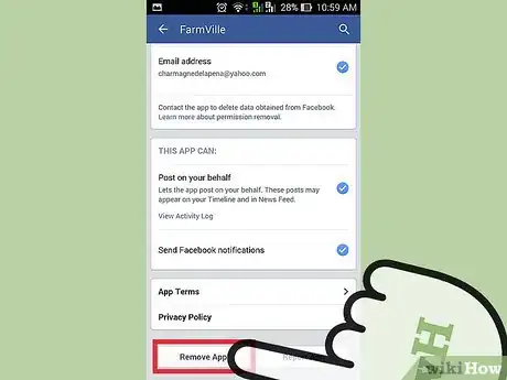 Image titled Delete Farmville from Facebook Step 12