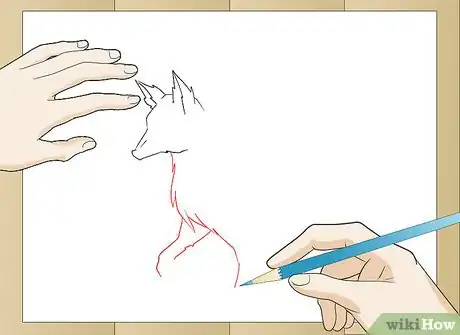 Image titled Draw a Realistic Wolf Step 3