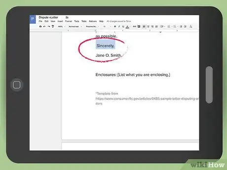 Image titled Send a Dispute Letter to Creditors Step 10