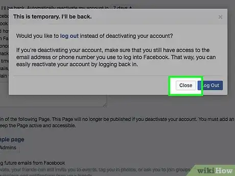 Image titled Deactivate a Facebook Account Step 22