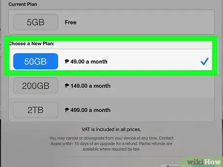 Image titled Change Your iCloud Storage Plan Step 14