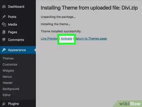Image titled Install the Divi Theme on WordPress on PC or Mac Step 14