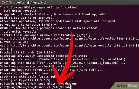 Image titled Mount a Windows Share on an Ubuntu Server Step 3Bullet1