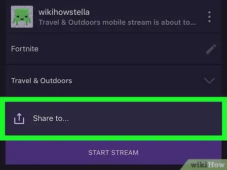 Image titled Share a Link to a Twitch Stream on iPhone or iPad Step 7