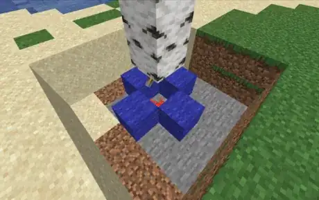Image titled Blocks For Torches Tree Trap Minecraft.png