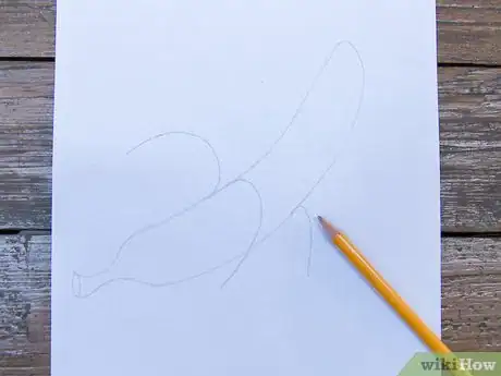 Image titled Draw a Peeled Banana Step 3