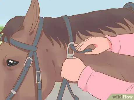 Image titled Tack Up Using English Tack Step 13