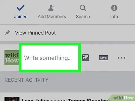 Image titled Post to a Facebook Group on Android Step 5
