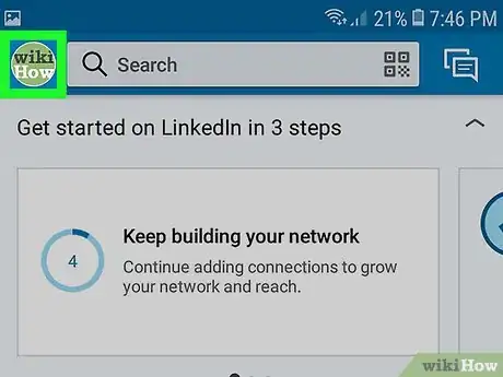 Image titled View Your Recent Activity on LinkedIn on Android Step 2
