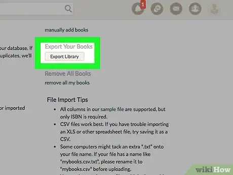 Image titled Export Your List of Shelved Books from Goodreads Step 3