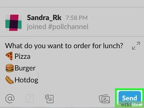 Image titled Create a Poll on Slack on iPhone or iPad Step 9