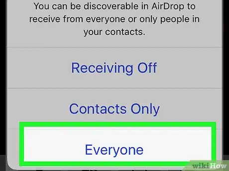 Image titled Use AirDrop on iPhone or iPad Step 4