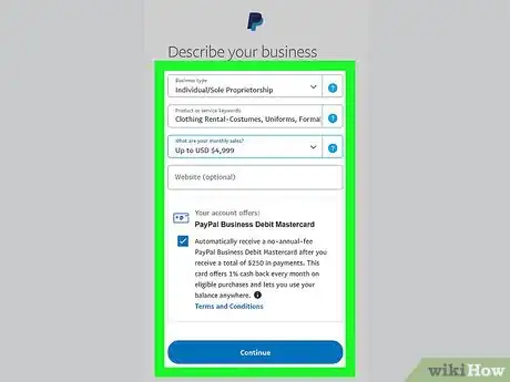Image titled Create a PayPal Business Account Step 5