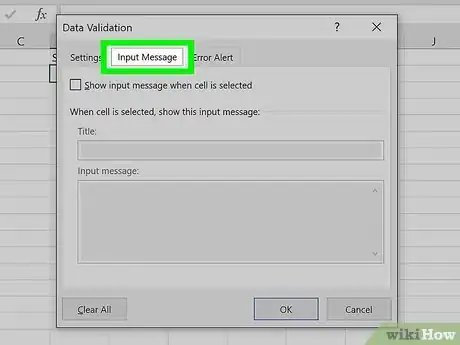 Image titled Create a Drop Down List in Excel Step 12