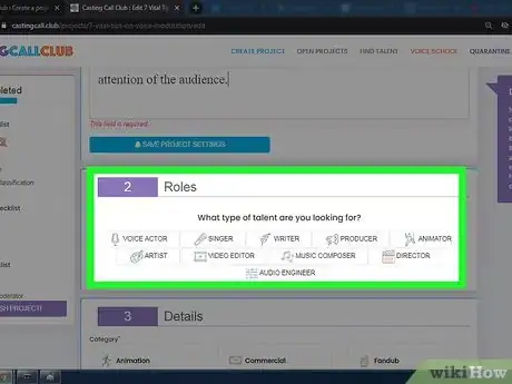 Image titled Create a Casting Call on Casting Call Club Step 14