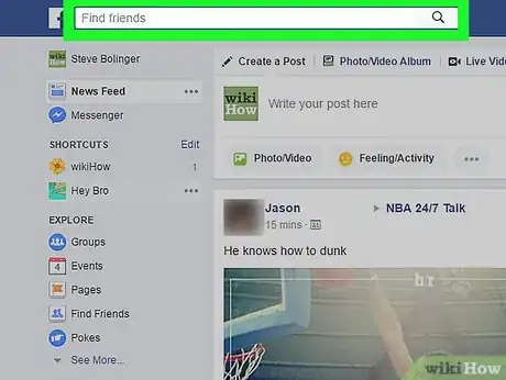 Image titled Tag a Facebook Business Page on a PC or Mac Step 2
