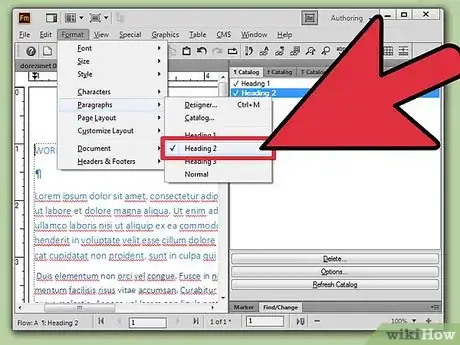 Image titled Generate a TOC for a FrameMaker Document Step 3