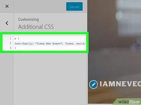 Image titled Change a WordPress Font Step 10
