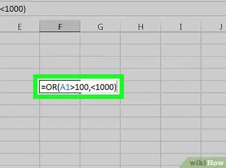 Image titled Use Or in Excel on PC or Mac Step 4