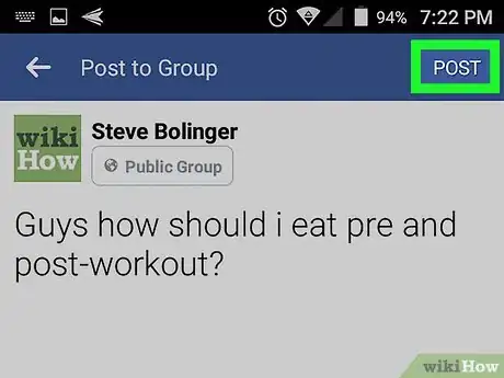 Image titled Post to a Facebook Group on Android Step 7