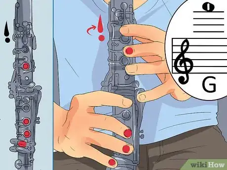Image titled Play Altissimo Notes on Clarinet Step 4