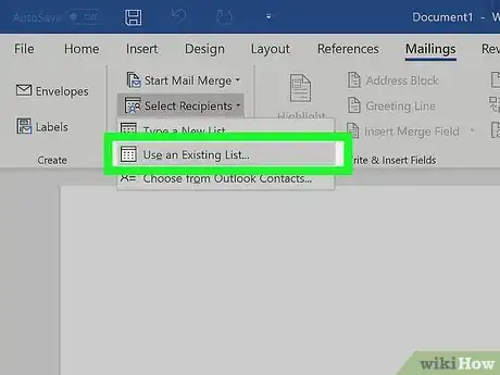 Image titled Mail Merge Using a List from Access Database Step 12