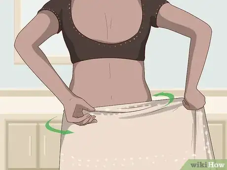 Image titled Wear a Saree in Lehenga Style Step 2