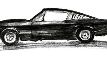 Draw a Ford Mustang
