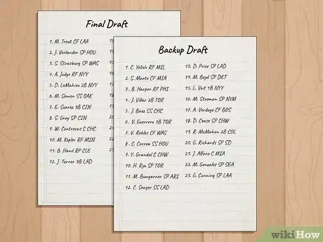 Image titled Draft in Fantasy Baseball Step 4