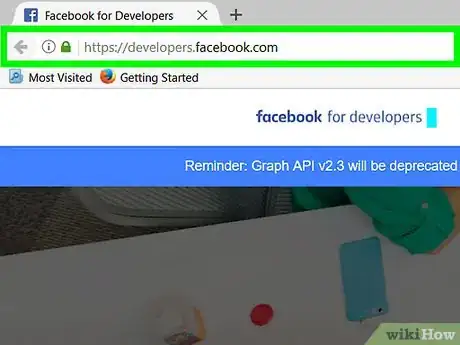 Image titled Get an App ID on Facebook Step 1