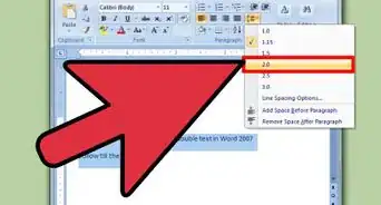 Double Space in Word 2007