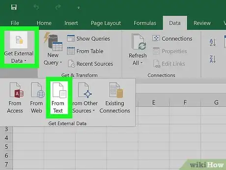 Image titled Convert Text Files to Excel Step 9