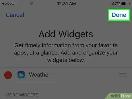 Image titled Get the Weather on Your iPhone's Lock Screen Step 10