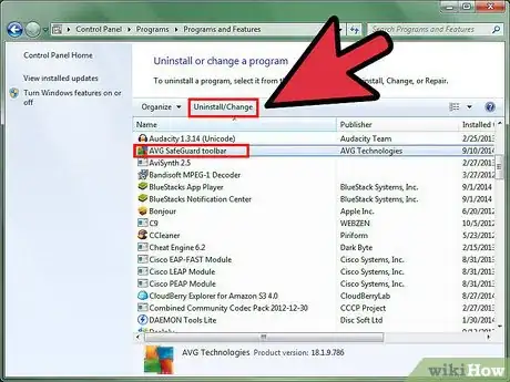 Image titled Remove the AVG Security Toolbar Step 9