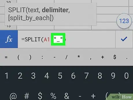 Image titled Split a Cell on Google Sheets on Android Step 13