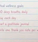 Create a Wellness Plan