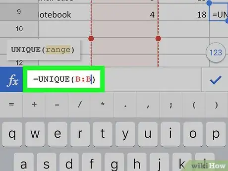 Image titled Remove Duplicates on Google Sheets on iPhone or iPad Step 7