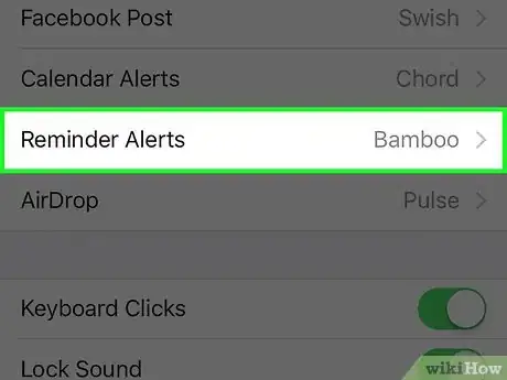 Image titled Change the Reminder Alert Sound on an iPhone Step 3