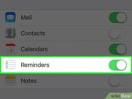 Image titled Link the Reminders App to an Email Account on an iPhone Step 7