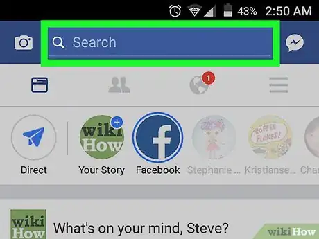 Image titled Tag a Facebook Business Page on Android Step 2