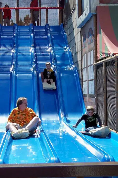 Image titled Scott, Aidan and Christian on the Dune Raider Slides  2.