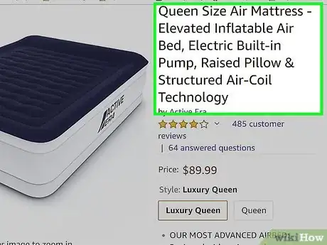 Image titled Buy a Mattress Online Step 3