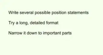Write a Positioning Statement