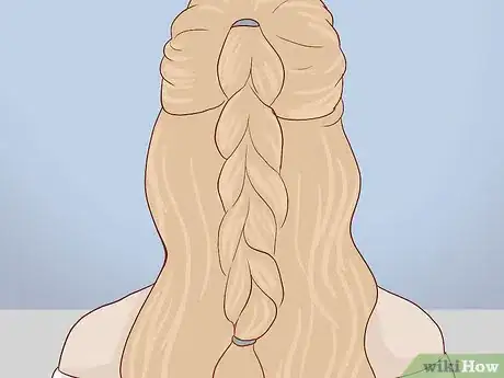 Image titled Make a Half‐Up Fishtail Ponytail Step 19