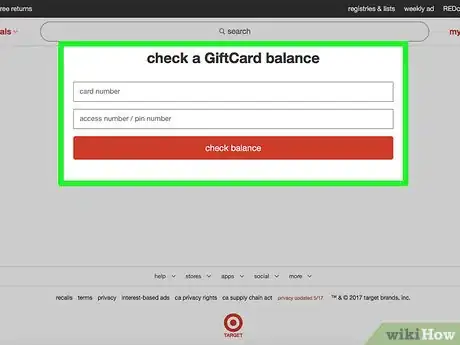 Image titled Check a Target Gift Card Balance Step 1