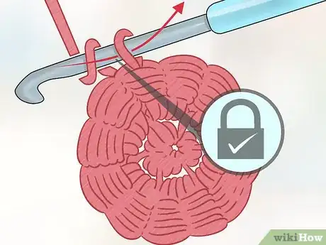 Image titled Crochet a Bullion Stitch Flower Step 4