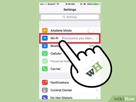 Image titled Check Your Wi‐Fi Network's Address on an iPhone Step 2