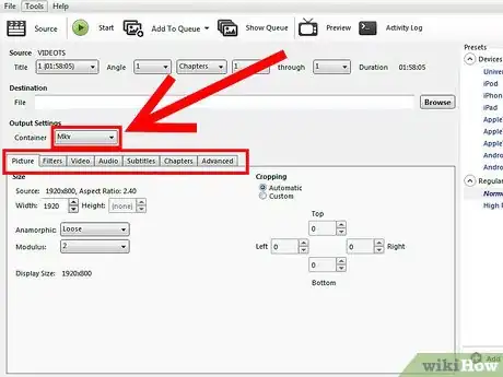 Image titled Rip Dvd Movie to Mkv by Handbrake Step 6